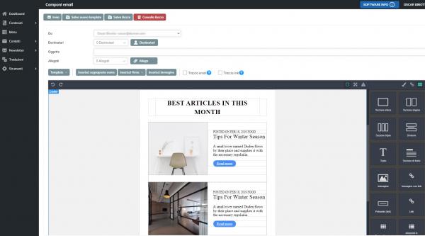 Nuovo software newsletter
